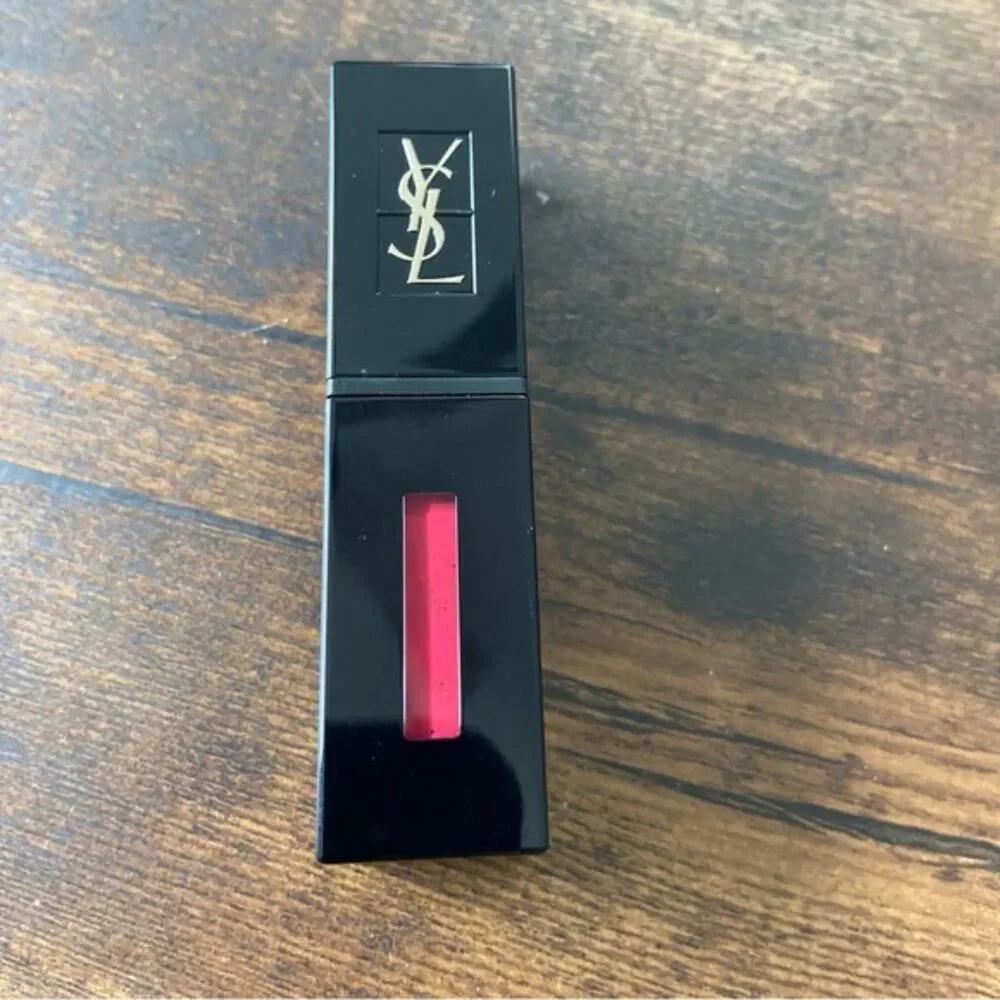 Yves Saint Laurent Vinyl Cream Lip Liquid Stain 410 Fushia Live New 0.18 oz